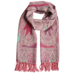 Wool Stole in 'Cutwork' Paisley Design - Various Colours