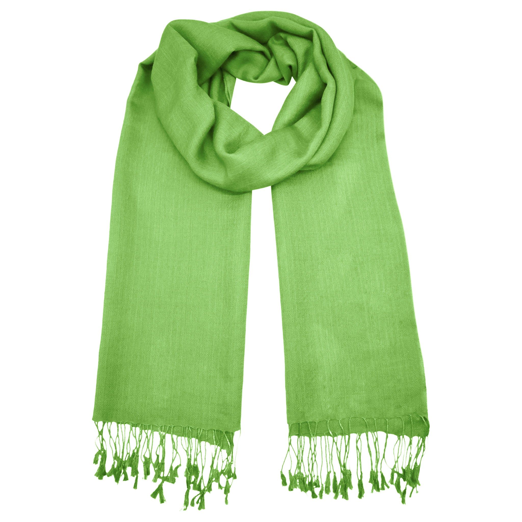 Silk/Wool Stole - Chartreuse