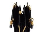 Sylphide Orinoco 'Croc' Print Calf Leather Handbag - Black