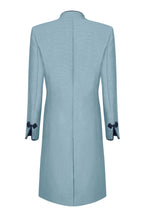 Ash Dress Coat in Summer Brocade with Cord Trim and Frogging  - Vicky