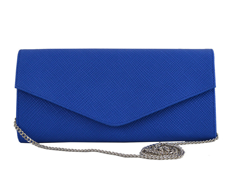 Handbag - Clutch Handbag Leather - Royal