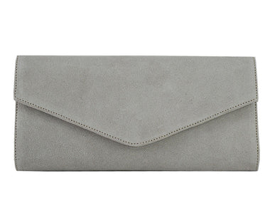 Handbag - Clutch Handbag Suede - Stone