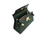 Maya Mignon Dolomite Pebble Print Calf Leather Handbag - Dark Green