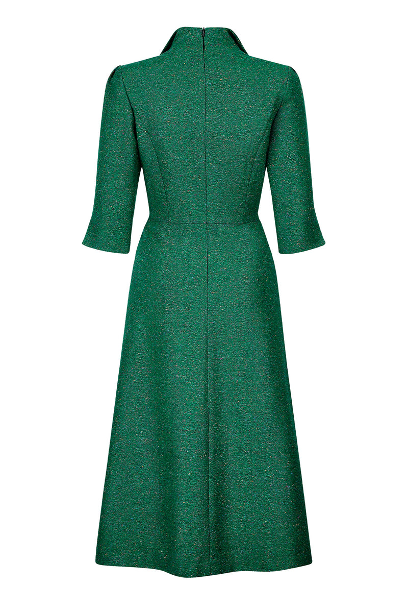 Shamrock Donegal Tweed Dress - Naomi