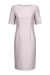 Summer Brocade Pale Pink Dress with Elbow Length Sleeve - Angie