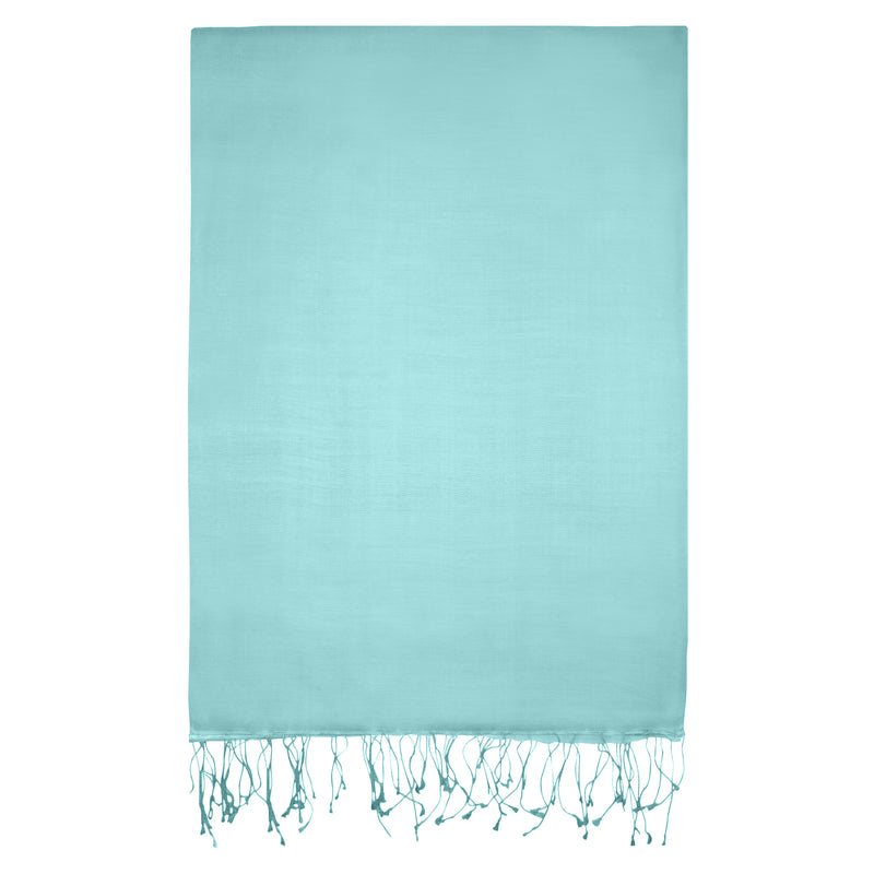 Silk Stole - Pale Turquoise