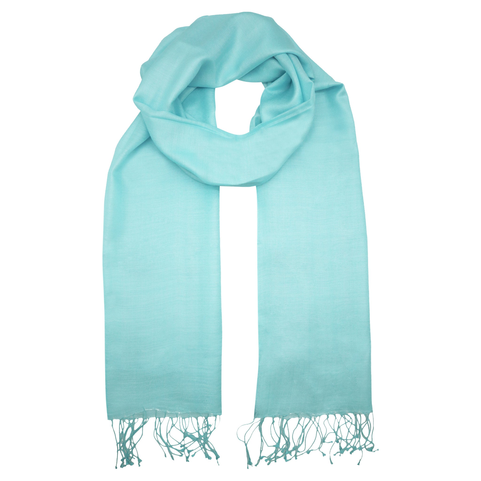 Silk Stole - Pale Turquoise