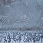 Wool Ombre Shawl with 'Crewel' Embroidery - Various Colours